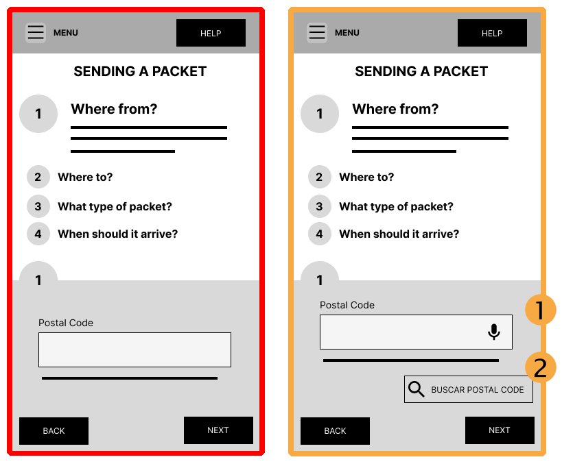 Sending a packet