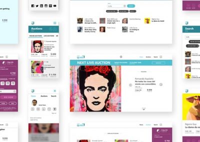 The Qube, Art Auction Web Responsive Site Case Study